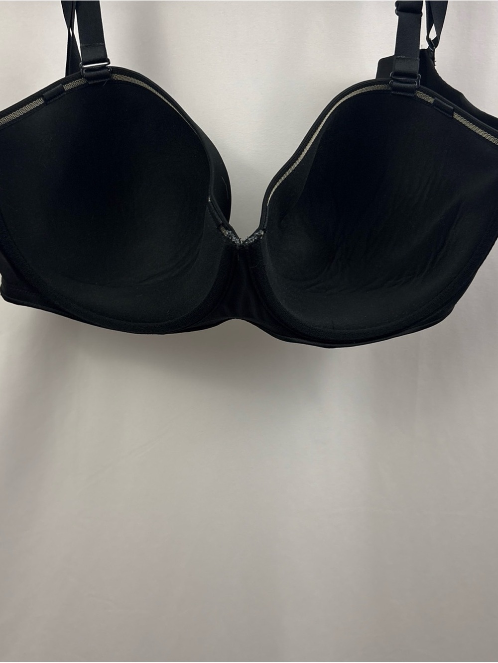 Cacique Bra Size 42DDD Lightly Lined Multiway Strapless Underwire Black - Picture 6 of 9